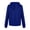 Blue, variant on Fesfesfes Hooded Tops for Mens Solid Color Sweater Pullover Hooded Casual Jacket On Sale