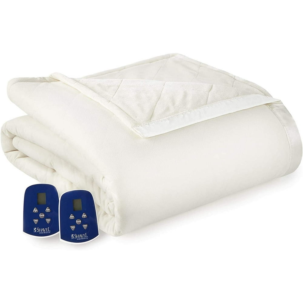 Micro Flannel® to Ultra Velvet® Electric Heated Blanket