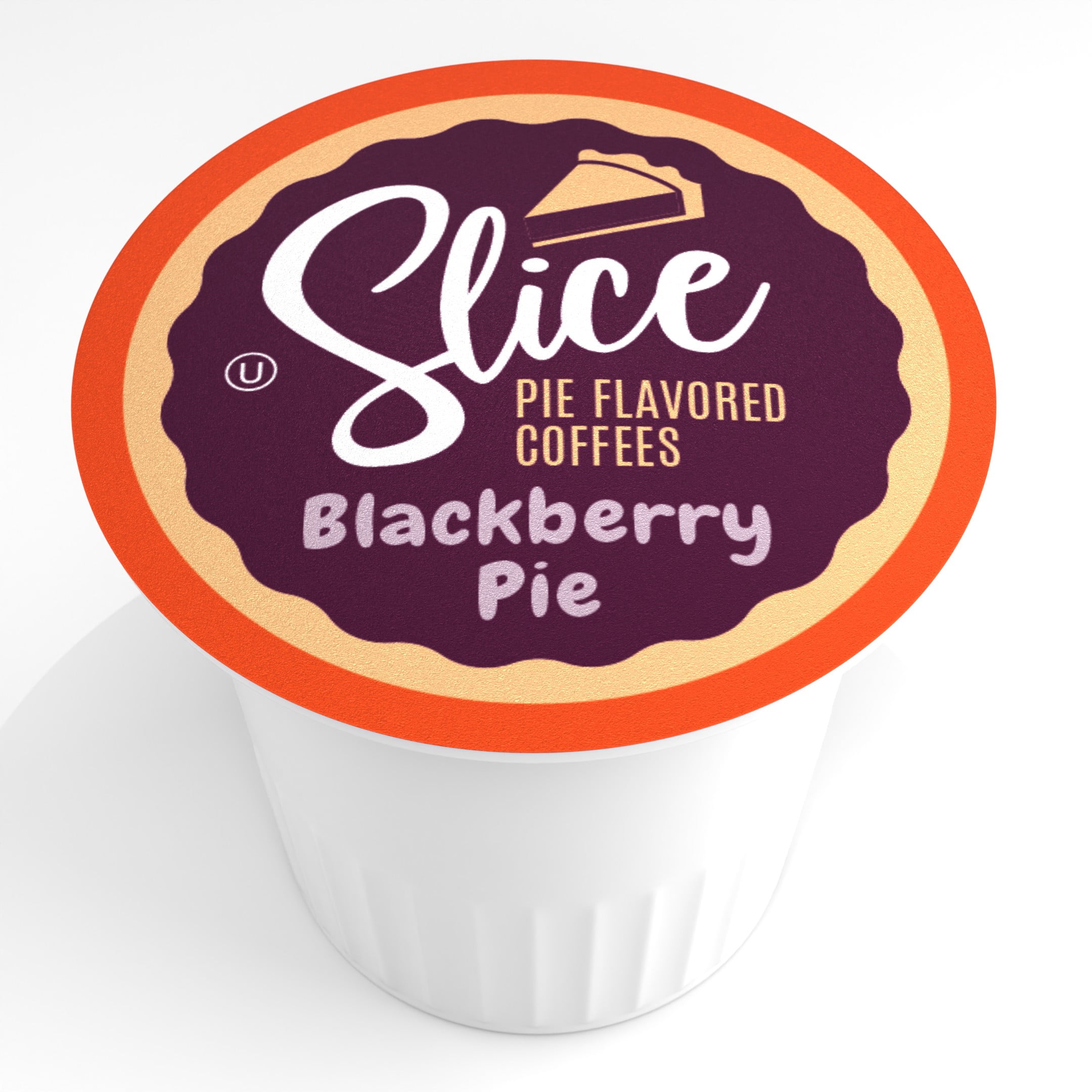 Slice Coffee Blackberry Pie Flavored Coffee Pods for Kcup Brewers, 40 Count