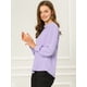 thumbnail image 4 of Dde San Patricio profesional Blusas de gade manlarcon cuello alto elegante pamujer  Morado claro L, 4 of 6