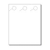 Print-Ready Hang Tags, Extra Long (2-1/2" x 9-1/2"), 3-UP on 7-1/2" x 9-1/2" White 67lb Vellum Paper - 250 Sheets (750 Hang Tags)