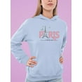 thumbnail image 2 of Butterfly C'est La Vie Paris Hoodie Women -Image by Shutterstock, Female Small, 2 of 4