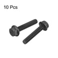 thumbnail image 3 of M8x45mm Hex Serrated Flange Bolts 10.9 Grade Carbon Steel Screws 10 Pack, 3 of 5