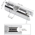 thumbnail image 2 of Shower Head Holder Clamp Bracket Adjustable Replacement, On Wall Mount Shower Bracket, Slide Clamp Holder Bracket, Chrome Plated, 2 of 5