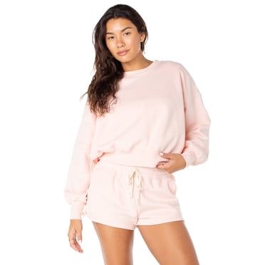 Celebrity Pink Women's and Women's Plus Oversized Boyfriend Sweatshirt, Sizes XS-4X