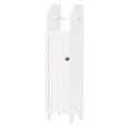 thumbnail image 1 of Armoire de Rangement Deluxe en Bois Blanc avec Distributeur de Papier Toilette, 1 of 8