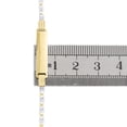 thumbnail image 5 of 14K White & Yellow Gold Diamond Cut Valentino Link 5mm Baby ID Bracelet 5", 5 of 6