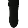thumbnail image 5 of Journee Womens Avalonn Buckle Strap Knee High Stacked Heel Inside Zipper Comfort Dress Boots, 5 of 10