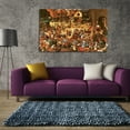 thumbnail image 3 of Pieter Bruegel The Elder Painting The Fight Between Carnival And Lent By Pieter Brueghel Canvas Art Framed Wall Art, 3 of 7