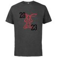 thumbnail image 1 of Disney Winnie the Pooh 2023 Year of the Rabbit - Short Sleeve Cotton T-Shirt for Adults - Customized-Charcoal Heather, 1 of 5