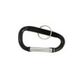 thumbnail image 2 of 8mm Large 3.25" Carabiner Clip Key Chain - Black, 2 of 2