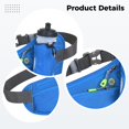 thumbnail image 3 of Sac Banane avec Porte-Bouteille d'Eau, Sac de Taille Imperméable pour la Course, Ceinture de Sport Réfléchissante avec Sangle Réglable, Pochette d'Hydratation pour Entraînement Physique Jogging Randonnée, 3 of 5