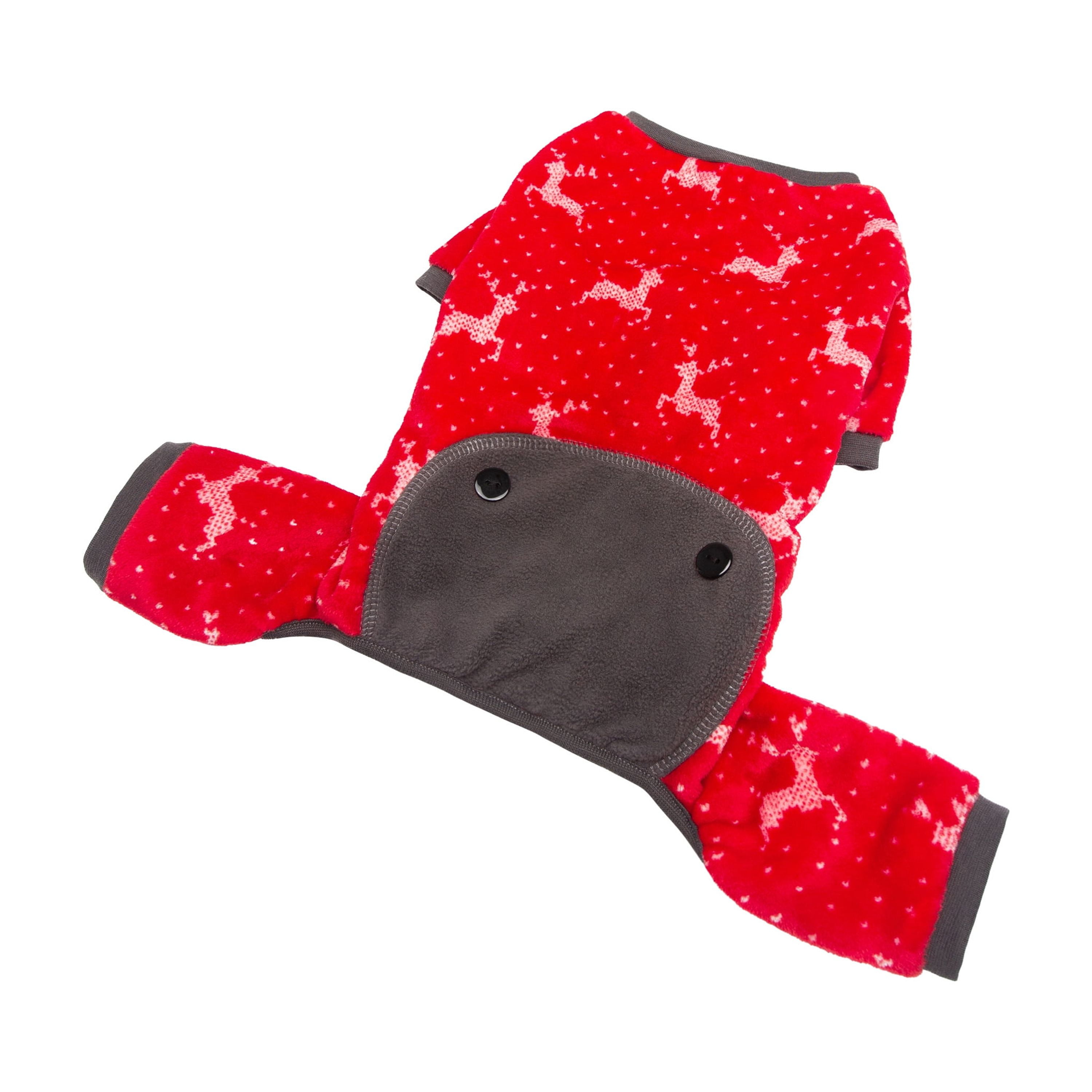 One Paw, Holiday Reindeer PJ, Dog Pajamas, Super Soft Fabric, ONEPAW EX REINDEER PAJAMA