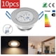 thumbnail image 3 of Toystoory Foco de luz de techo LED regulable de 3 * 1W Foco empotrable Blanco cálido 220V Iluminación y accesorios Toystoory HA024085-00, 3 of 6