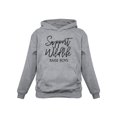 thumbnail image 1 of Tstars - Support Wildlife Raise Boys Funny Mom Women Hoodie Small Gray, 1 of 9