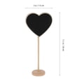 thumbnail image 4 of MasteelfCA 10pcs Mini Heart Shaped Wooden Message Blackboards with Base for Parties/Receptions, 4 of 8