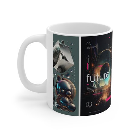 Coffee Mug Ceramic Mug 11oz Space Travel