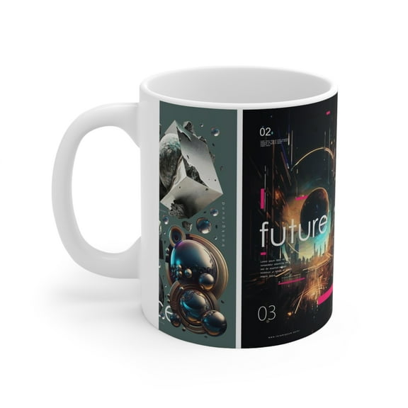 Coffee Mug Ceramic Mug 11oz Space Travel