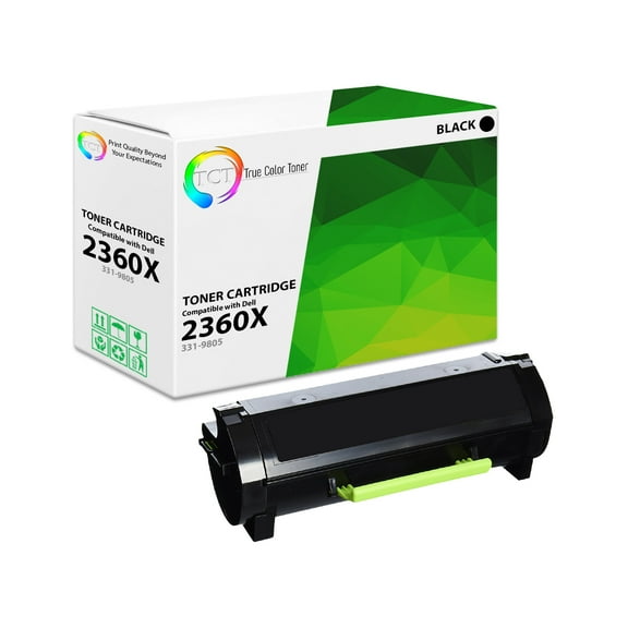 TCT 2360X Toner Cartridge - Premium Compatible Replacement for Dell 331-9805 Black High Yield