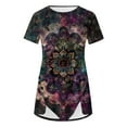 thumbnail image 4 of Bogo Spring Blouses For Women 2025 Womens Tops Short Sleeve Cotton Womens Blouses For Work Professional Xxl Black V Neck T Shirts For Women Plus, 4 of 5
