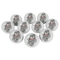 thumbnail image 1 of IBA Indianbeautifulart Light Gray Magical Skull 2.5 Inches Furniture Knobs Kids Ceramic Knobs For Cabinets Round Cupboard Pulls, 1 of 1