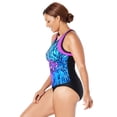 thumbnail image 3 of Swimsuits for All Chlorine Resistant High Neck Racerback Tankini Set, 3 of 6
