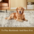 thumbnail image 3 of Hasoo 9' x 12' Area Rug for Living Room Boho Vintage Rug Non Slip Throw Rugs Floral Bedroom Rug, Camel, 3 of 7