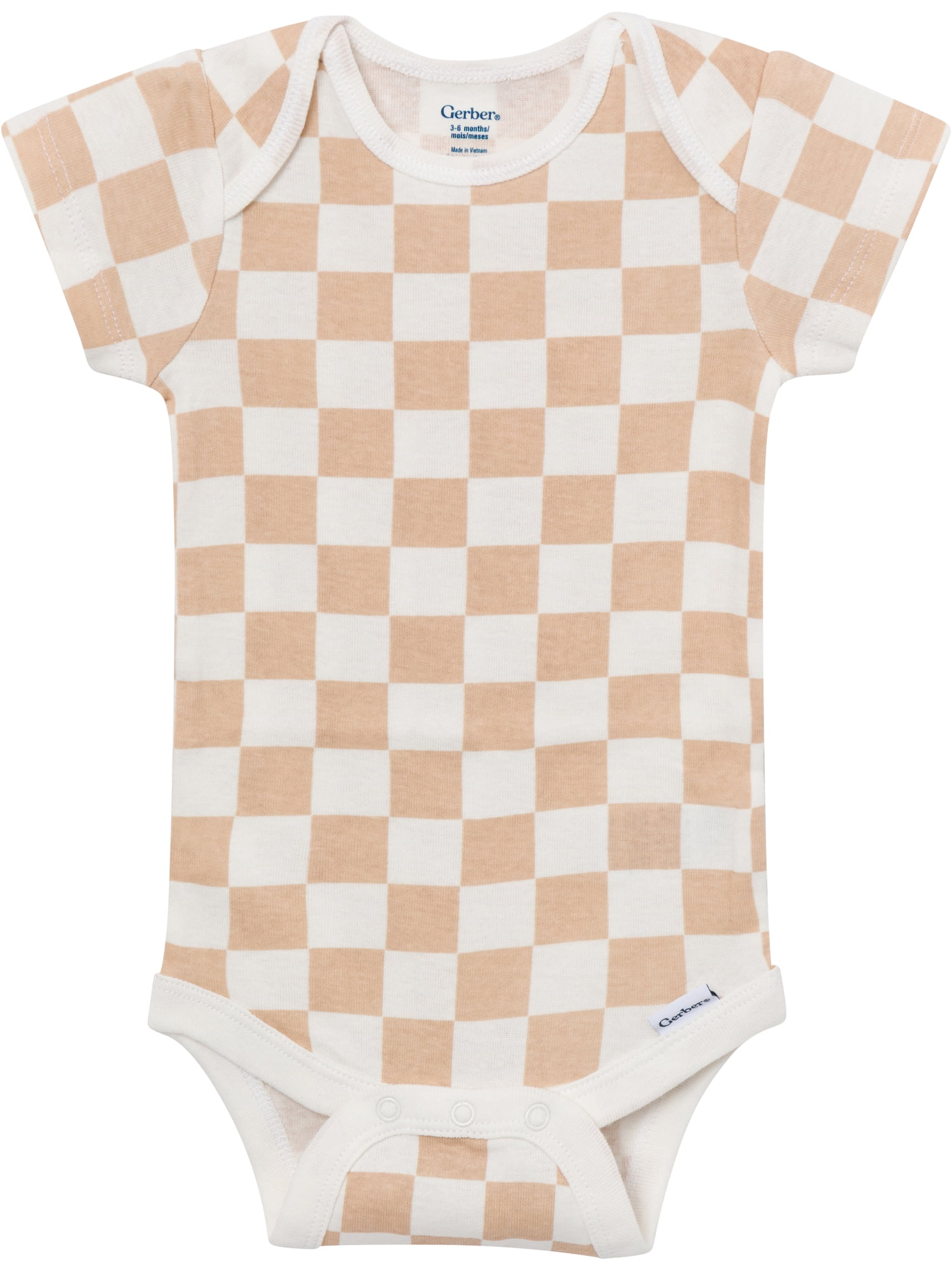 Gerber Baby Neutral Short Sleeve Onesies, 8-Pack, Sizes 0/3 Newborn - 12 Months