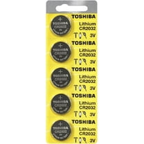 Toshiba CR2032 3 Volt Lithium Coin Battery (5 Batteries)