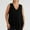Black, variant on Fnooota Plus Size Tank Tops for Women, Pleated Sleeveless V Neck Summer Shirts Blue Size XL-6XL
