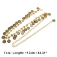 thumbnail image 3 of Unique Bargains 1 Pc Waist Chain Retro Adjustable Waist Cord for Women Gold Tone, 3 of 6