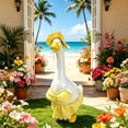 thumbnail image 4 of UALSRZL Porch Goose Outfits Set, 23in Porch Goose Bikini Outfits, Summer Hawaiian Style Geese Outfits for Patio Pool and Yard Outdoor Decor, Yellow, 4 of 7