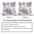 thumbnail image 6 of Vintage Floral Pillow Covers 18x18 Inch Set of 2 Tan and Cream Floral Throw Pillow Covers Chinoiserie Flower Pillowcases Rustic Farmhouse Cotton Linen Cushion Covers for Couch Bed Sofa Home Decor, 6 of 6