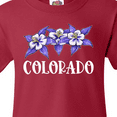 thumbnail image 4 of Inktastic Colorado Columbine Flowers Youth T-Shirt, 4 of 5