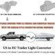 thumbnail image 2 of Usa To European Trailer Light Converter 7 Flat Socket (us Vehicle) To 13-pin Round Plug (eu Trailer, 2 of 5