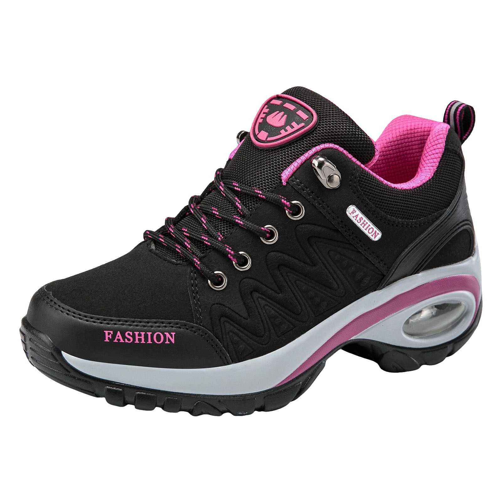 Dakaela Women's Waterproof Hiking Boots Outdoor Trekking Camping Shoes Arch Support Cushion Sneakers