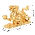thumbnail image 2 of PAMINGONO Chinese Auspicious Resin Dragon Statue with Delicate Craftsmanship for Desk Decor, 2 of 6