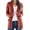 Brick red, variant on Women's Long Sleeve Cable Knit Cardigan Open Front Button Down Knitwear Sweater Coat