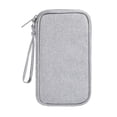 thumbnail image 1 of Banco de energía para auriculares, disco duro, cable de datos, , organizador de almacenamiento de viaje, bolsa con cremallera gris jinwen Bolsa de almacenamiento para auriculares, 1 of 8