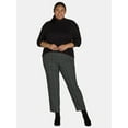 thumbnail image 2 of Just My Size by Hanes Women's Plus Tummy Control Dress Pants, Sizes 0X-4X, Regular & Petite, 2 of 5