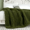 Free Shipping! Carriediosa Chunky Knit Throw Blanket Handmade Soft Throws for Couch Sofa Bed, 50 ...