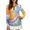 Abstract Swirl Design, variant on Jiueut Galaxy Butterfly with Florals Half Zip Polo for Women Breathable Pullover Zip Up Lightweight Tennis Shirts Quick Dry T Shirts for Exercise, Size Medium