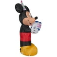 thumbnail image 3 of Gemmy Airblown Inflatable Birthday Party Mickey Mouse with Cake, 3.5 ft Tall, Black, 3 of 5