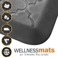 thumbnail image 2 of WellnessMats ET32WMRBNBLK Estates Trellis Kitchen Mat - Onyx, 3 L x 2 W ft., 2 of 7