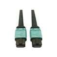 thumbnail image 3 of Eaton Tripp Lite Series 400G Multimode 50/125 OM4 Plenum-Rated Fiber Optic Cable, 24F MTP/MPO-PC (F/F), Aqua, 1 m - Network cable - MTP/MPO/PC multi-mode (F) to MTP/MPO/PC multi-mode (F) - 1 m - fiber optic - 50 / 125 micron - OM4 - plenum - black, aqua, 3 of 4