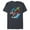 Navy Heather, variant on Avengers Family Vacation Trip Travel Sketch Art - Short Sleeve Blended T-Shirt for Adults - Customized-Ocean Blue