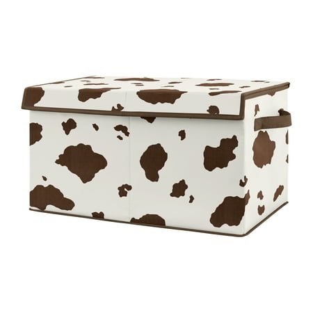 UPC: 0846480079576 | Wild West Cow Print Storage Fabric Toy Box by Sweet Jojo Designs