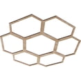 thumbnail image 2 of 26"OD x 11 1/8"ID x 1/4"T Florin Wood Fretwork Pierced Ceiling Medallion, Red Oak, 2 of 3