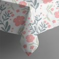 thumbnail image 6 of Floral Square Tablecloth 42x42in(107x107cm) – Waterproof Polyester Printed Table Cover, Wrinkle Resistant & Washable for Kitchen Dining Picnic Party Decor, Thanksgiving,Christmas, Spring,Flower, 6 of 6
