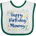 thumbnail image 3 of Inktastic Happy Birthday Mommy Boys or Girls Baby Bib, 3 of 4